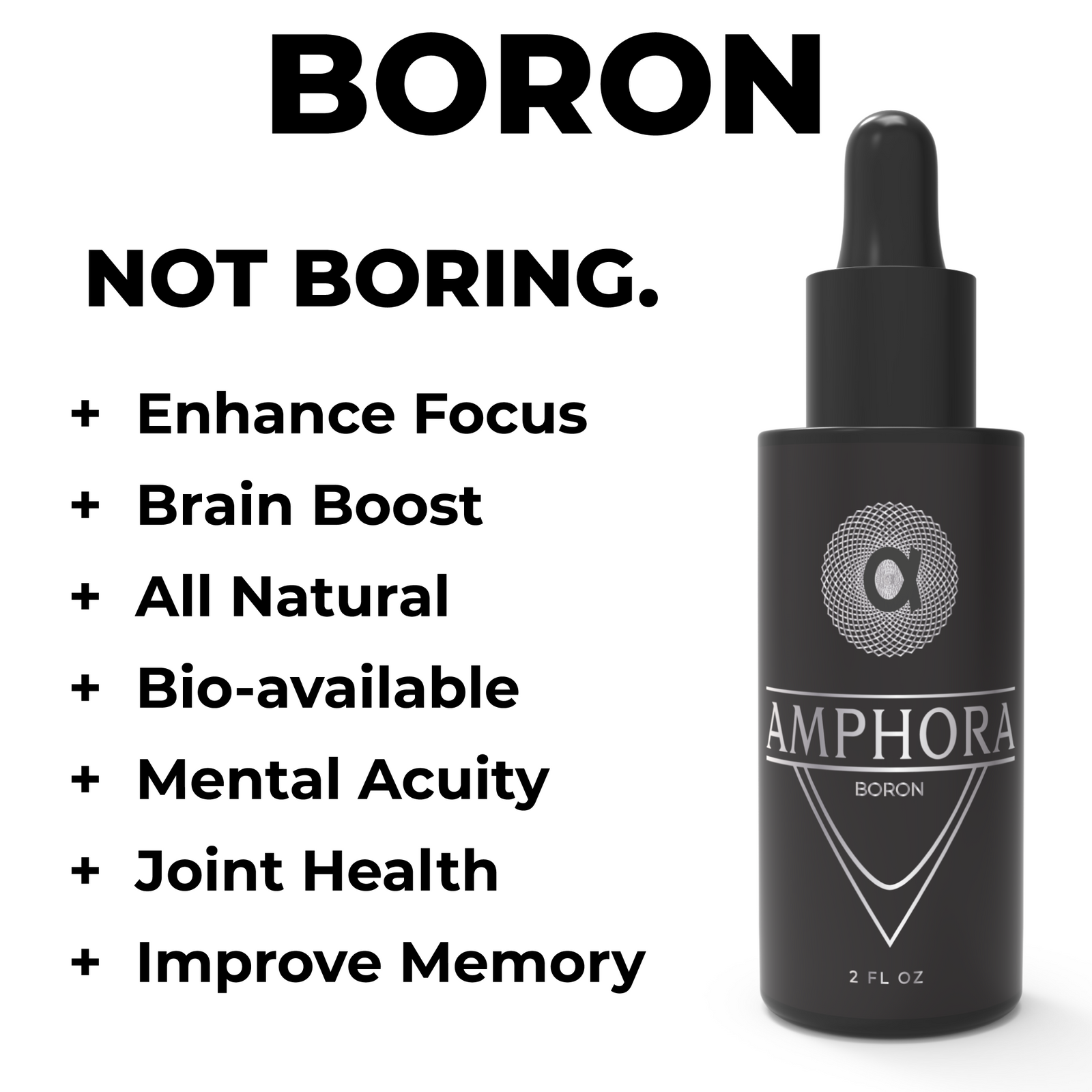 Amphora Water Boron Drops, Liquid Boron